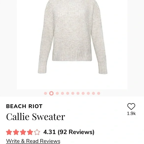 SOLD  - Beach Riot Callie Sweater - Picture 2 of 4
